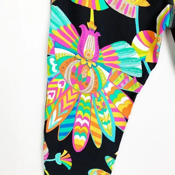 Trina Turk Tropical Print Capris Leggings Size XS - Picture 4 of 8